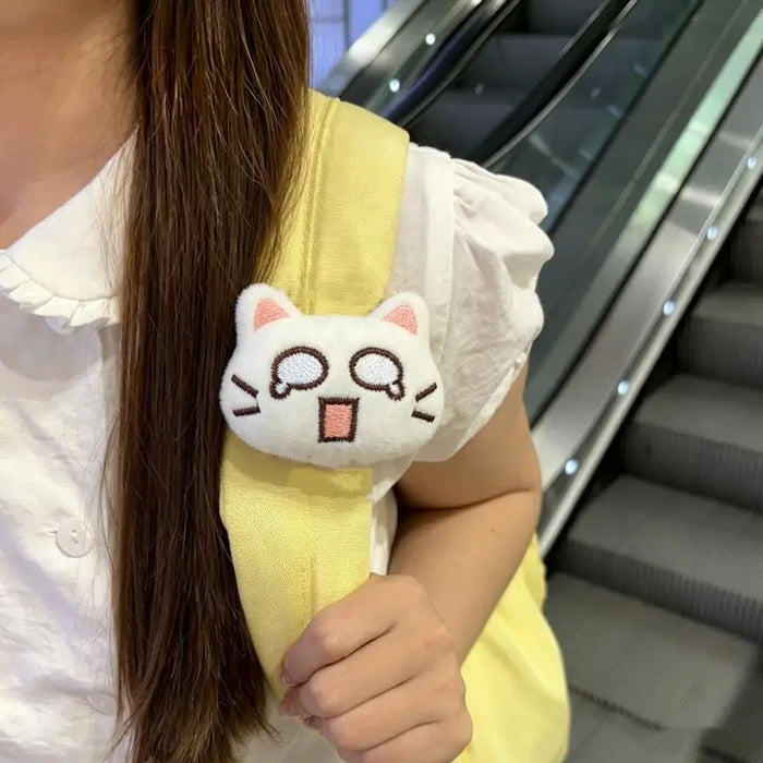 1/2Pcs Realistic Soft Cat Plush Backpack Clip Charming Bag Strap Accessory Adorable Decor for Women Handbag OrnamentHot