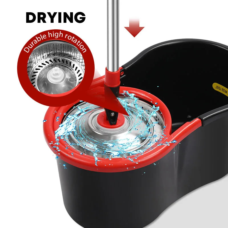 Spin Mop and Bucket Set with Telescopic Handle