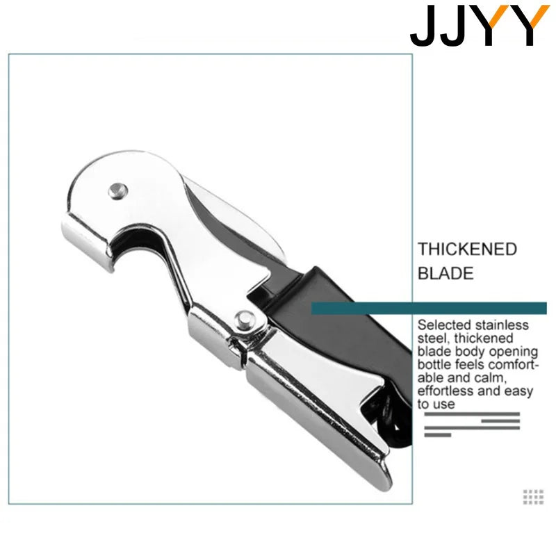 Stainless Steel Wine and Beer Bottle Cap Remover Corkscrew