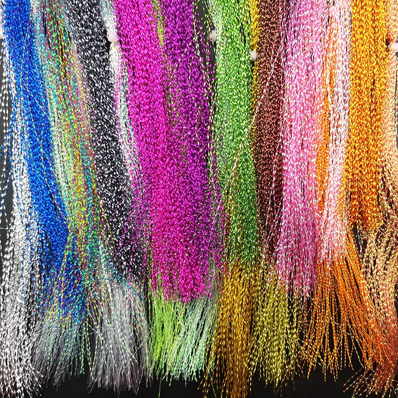 Fly Tying Hooks Crystal Nylon Flash Lure Flies