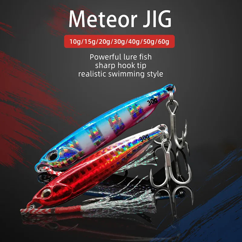 Metal Cast Jig Spoon Sea Bass Fishing Lure alternate view
