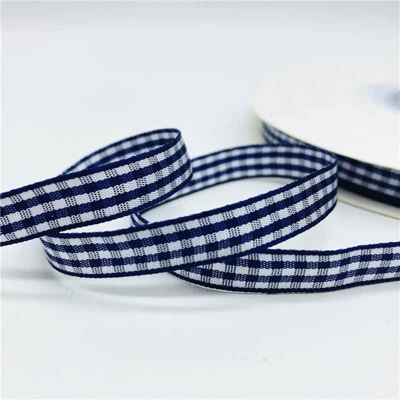 10mm Plaid Christmas Ribbon For Gift Wrapping