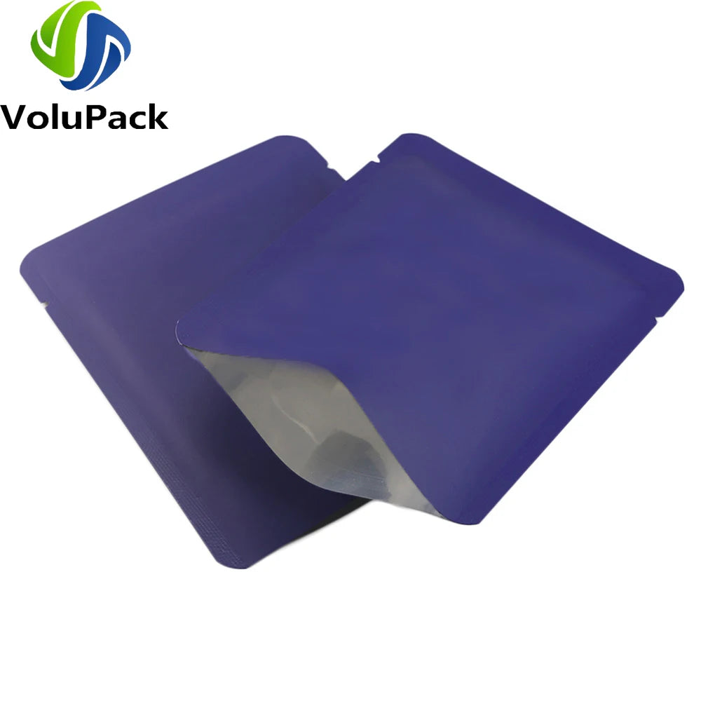 Matte Aluminum Mylar Coffee Bags Open Top Tear Notch 10x12.5cm