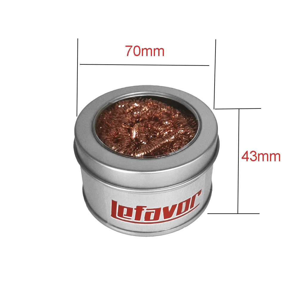 Cleaning Ball Desoldering Soldering Iron Mesh Filter Cleaning Nozzle Tip Copper Wire Cle detail view