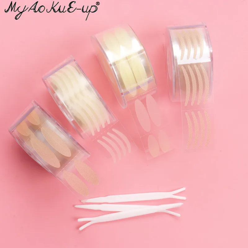 600 Pcs Double Fold Eyelid Tape Sticker Invisible Lace Eyelash Extension Self-adhesive Under Eye Lashes Shadow Patch Beauty Tool