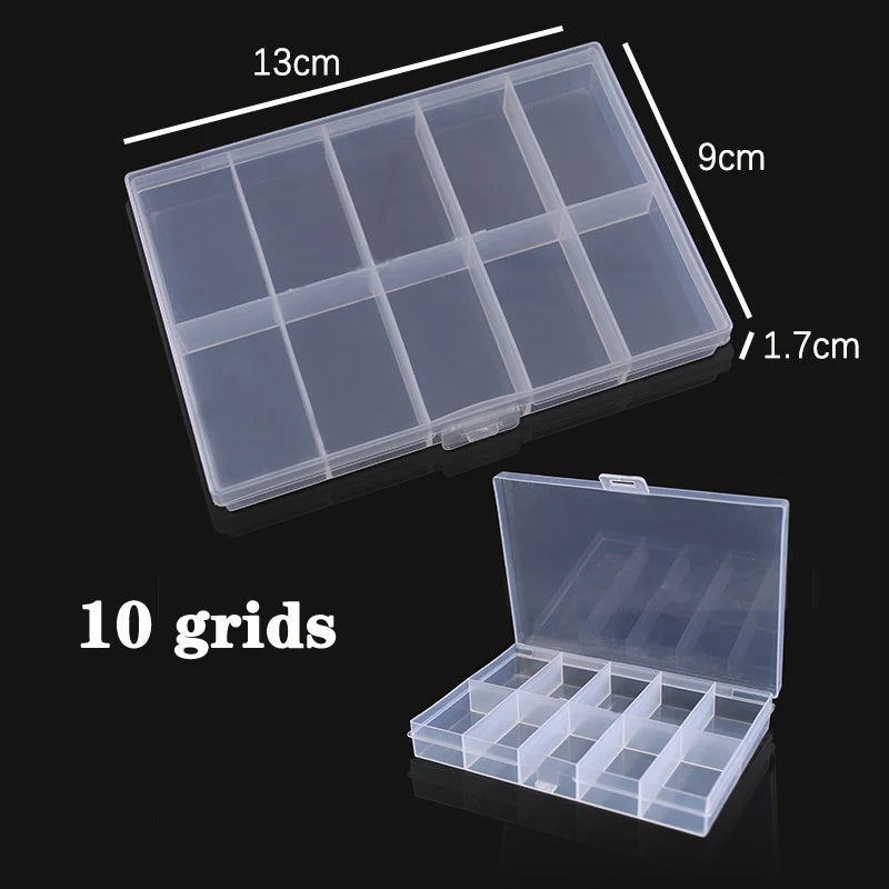 Plastic Jewelry Box Adjustable Compartment Organizer With Lock detail view