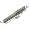 Chrome Vanadium Steel Socket Adapter Set Hex Shank 1/4" 3/8" 1/2" Extension Drill Bits B detail view