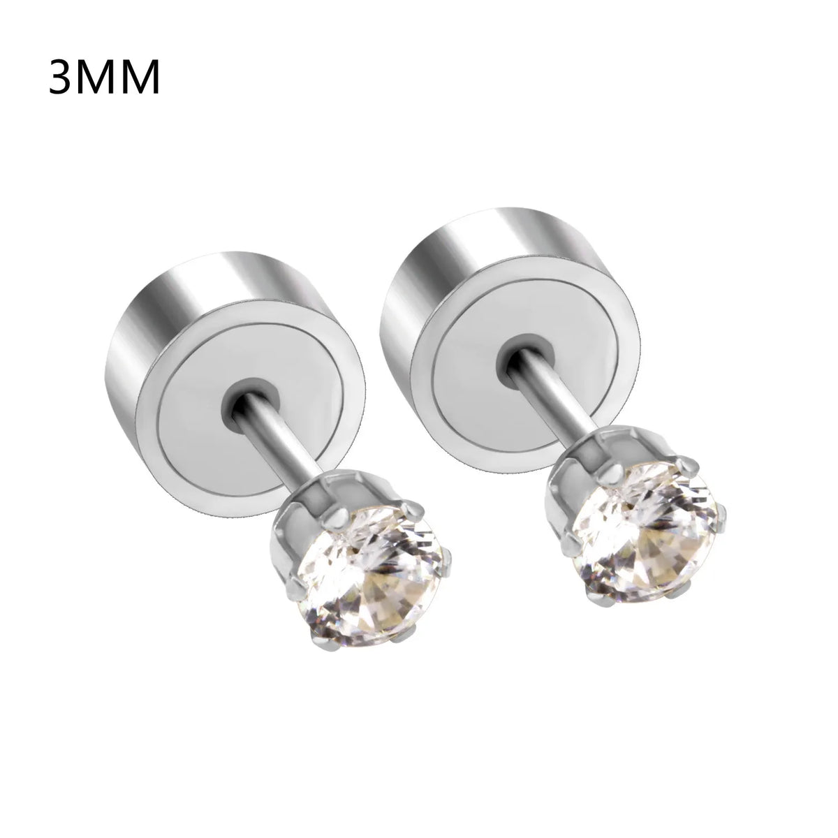 LUXUSTEEL Pink Flower Stud Earrings For Women Stainless Steel Oil Dripping Heart Star Bu detail view