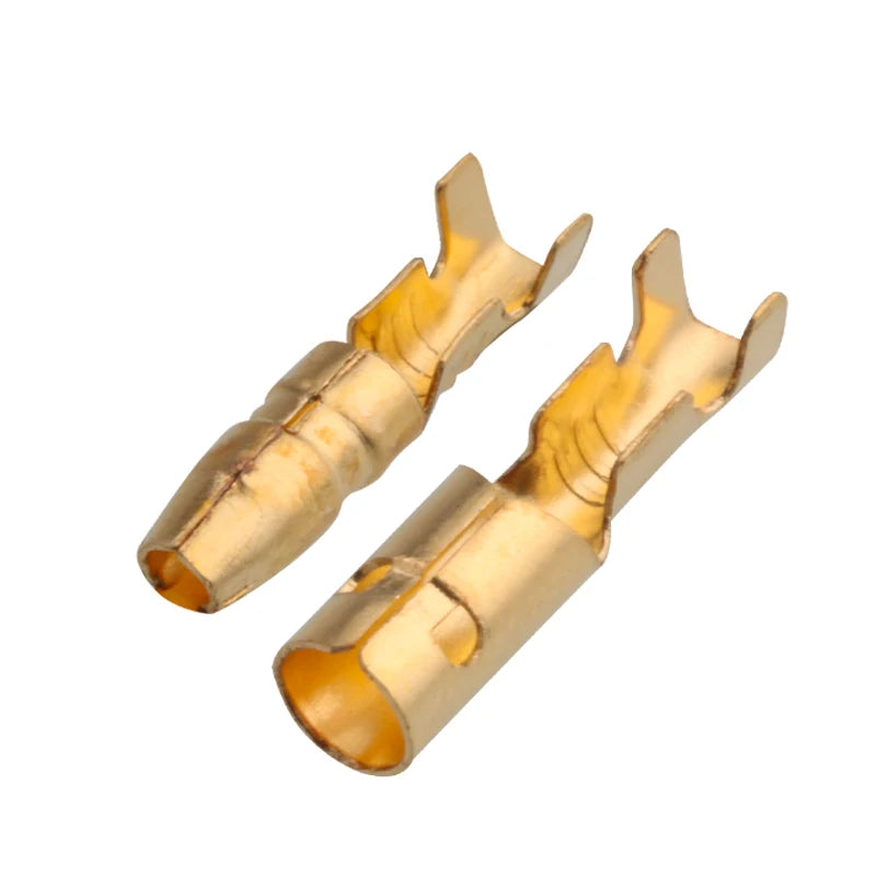 Crimp Terminal Car Electrical Wire Connector 4mm Male Female Sets close-up view