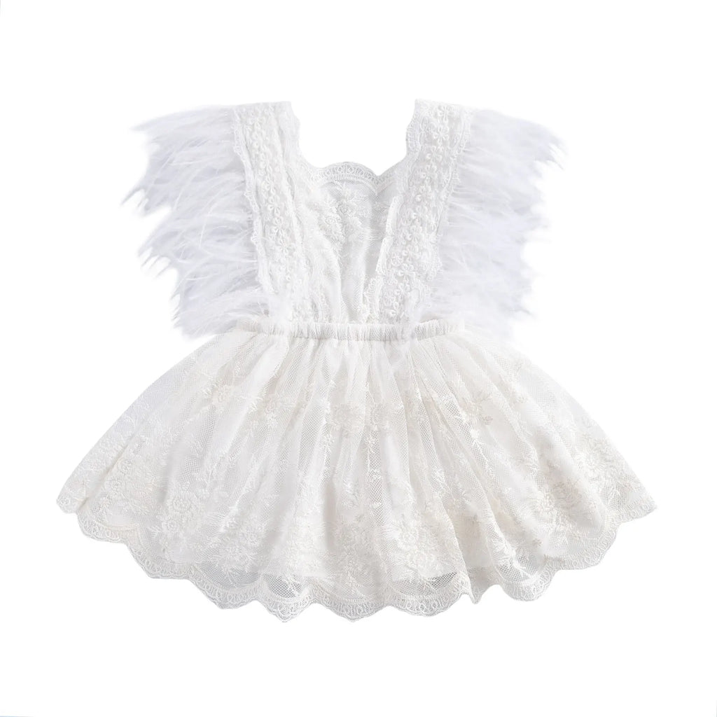 Baby Girl Princess Romper Sleeveless Backless Jumpsuit