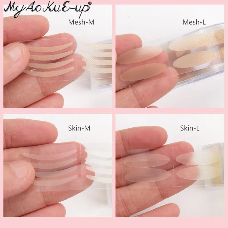 600 Pcs Double Fold Eyelid Tape Sticker Invisible Lace Eyelash Extension Self-adhesive Under Eye Lashes Shadow Patch Beauty Tool