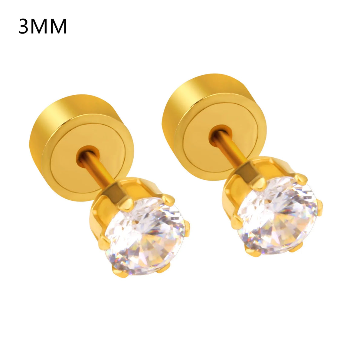 LUXUSTEEL Pink Flower Stud Earrings For Women Stainless Steel Oil Dripping Heart Star Bu detail view
