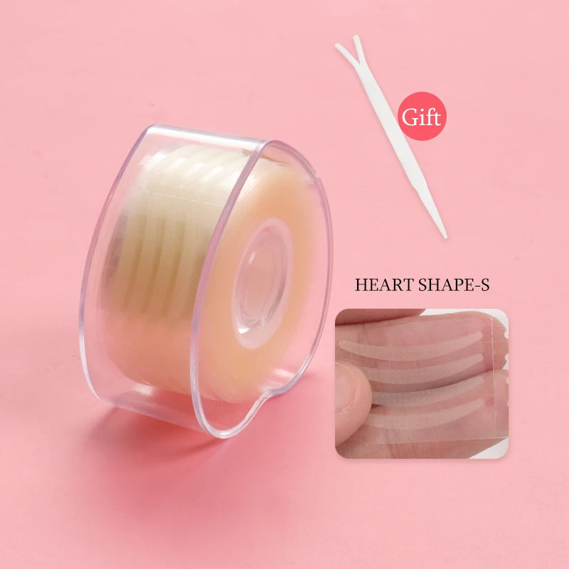 600 Pcs Double Fold Eyelid Tape Sticker Invisible Lace Eyelash Extension Self-adhesive Under Eye Lashes Shadow Patch Beauty Tool