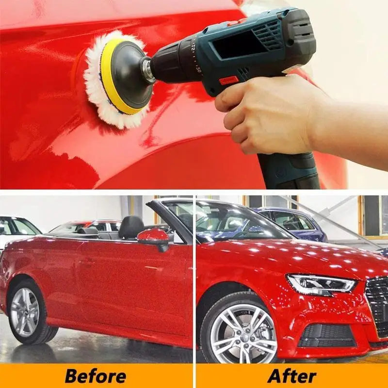 Wool Car Polish Pad 3/4 Inch For M10/M14 Polisher close-up view