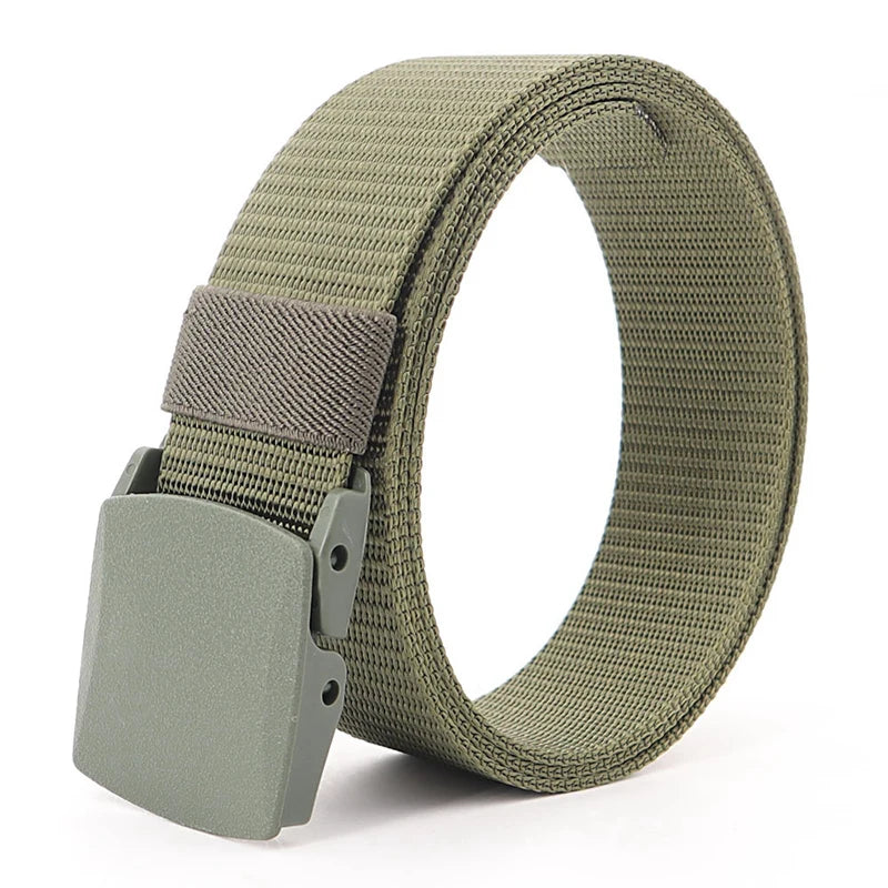 38mm Tactical Belt Unisex Lightweight Weave with Plastic Buckle detail view