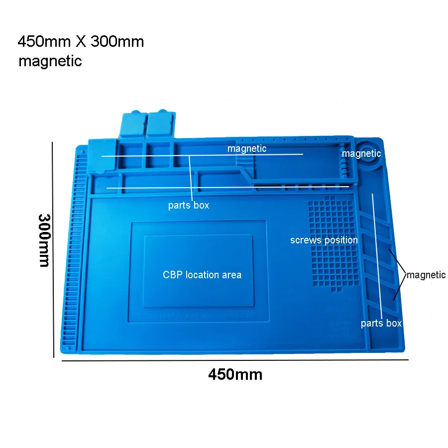 Silicone Soldering Mat Pad Heat Insulation Desk Platform