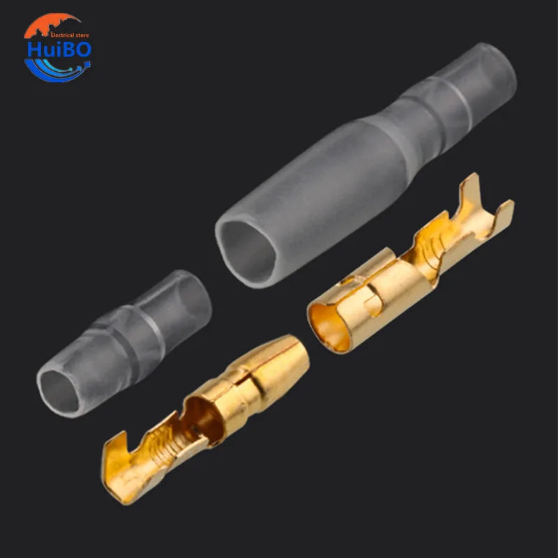 Crimp Terminal Car Electrical Wire Connector 4mm Male Female Sets