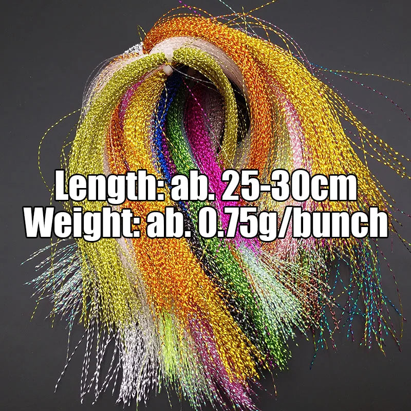 Fly Tying Hooks Crystal Nylon Flash Lure Flies