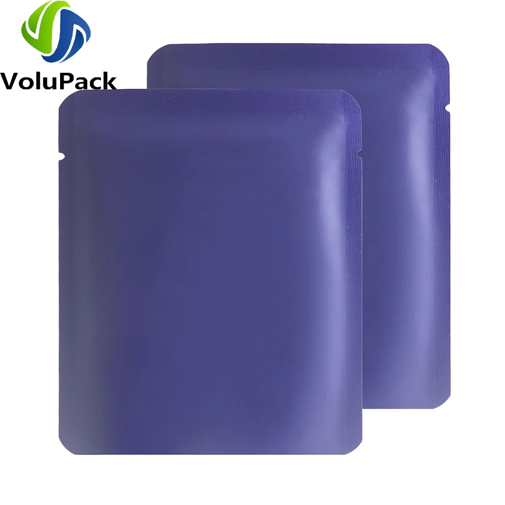 Matte Aluminum Mylar Coffee Bags Open Top Tear Notch 10x12.5cm