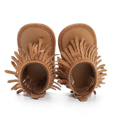 Newborn Baby Summer Tassel Shoes Soft Sole Prewalker 0-12M