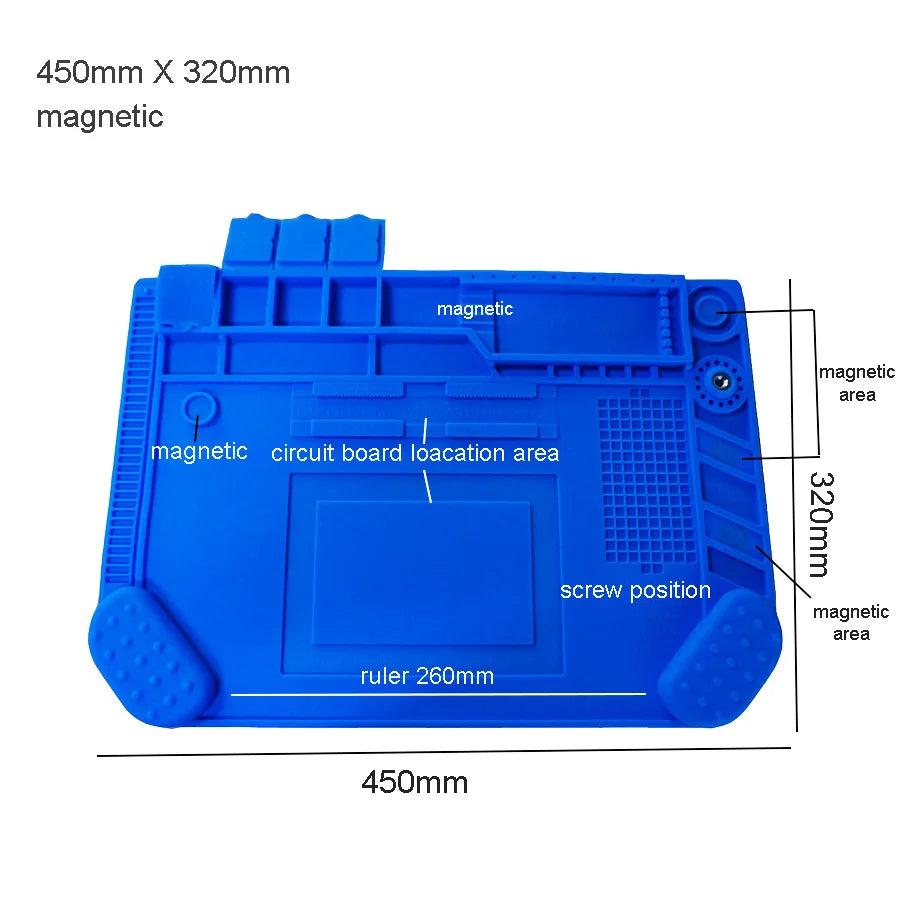 Silicone Soldering Mat Pad Heat Insulation Desk Platform