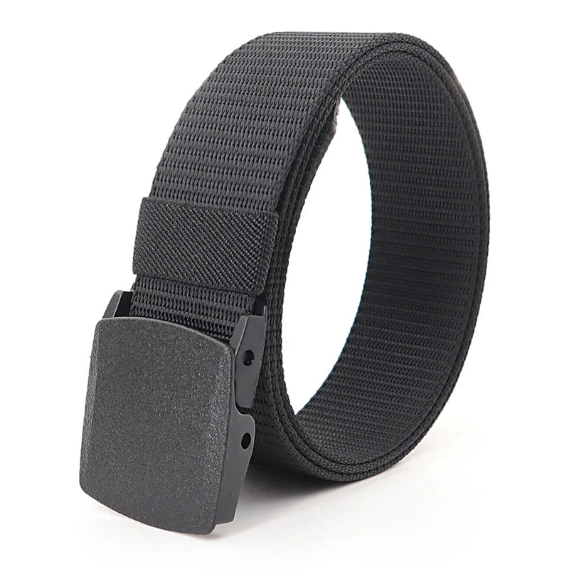 38mm Tactical Belt Unisex Lightweight Weave with Plastic Buckle