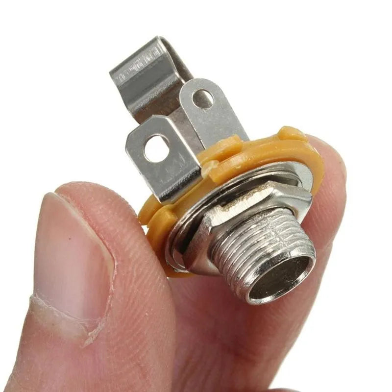 1/4" Mono Input Jack Socket for Electric Guitar Bass 10 Pcs