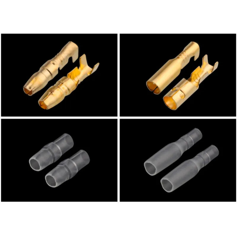 Crimp Terminal Car Electrical Wire Connector 4mm Male Female Sets detail view