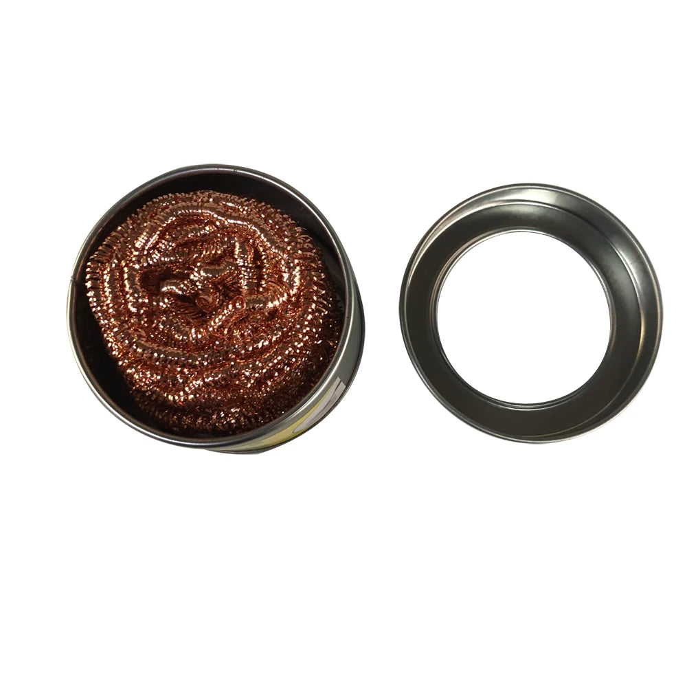 Cleaning Ball Desoldering Soldering Iron Mesh Filter Cleaning Nozzle Tip Copper Wire lifestyle view