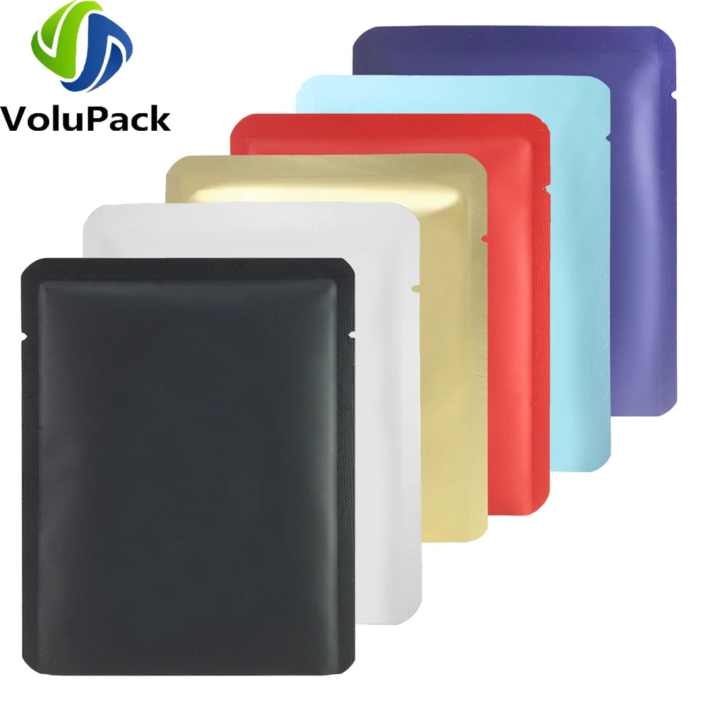 Matte Aluminum Mylar Coffee Bags Open Top Tear Notch 10x12.5cm