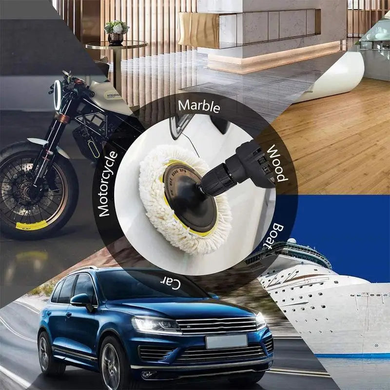Wool Car Polish Pad 3/4 Inch For M10/M14 Polisher lifestyle view