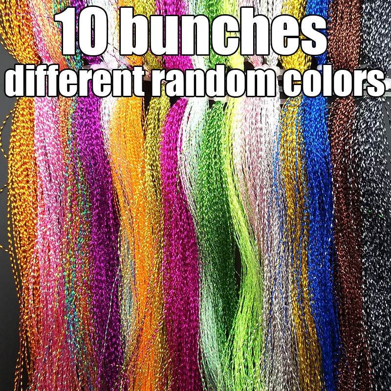 Fly Tying Hooks Crystal Nylon Flash Lure Flies