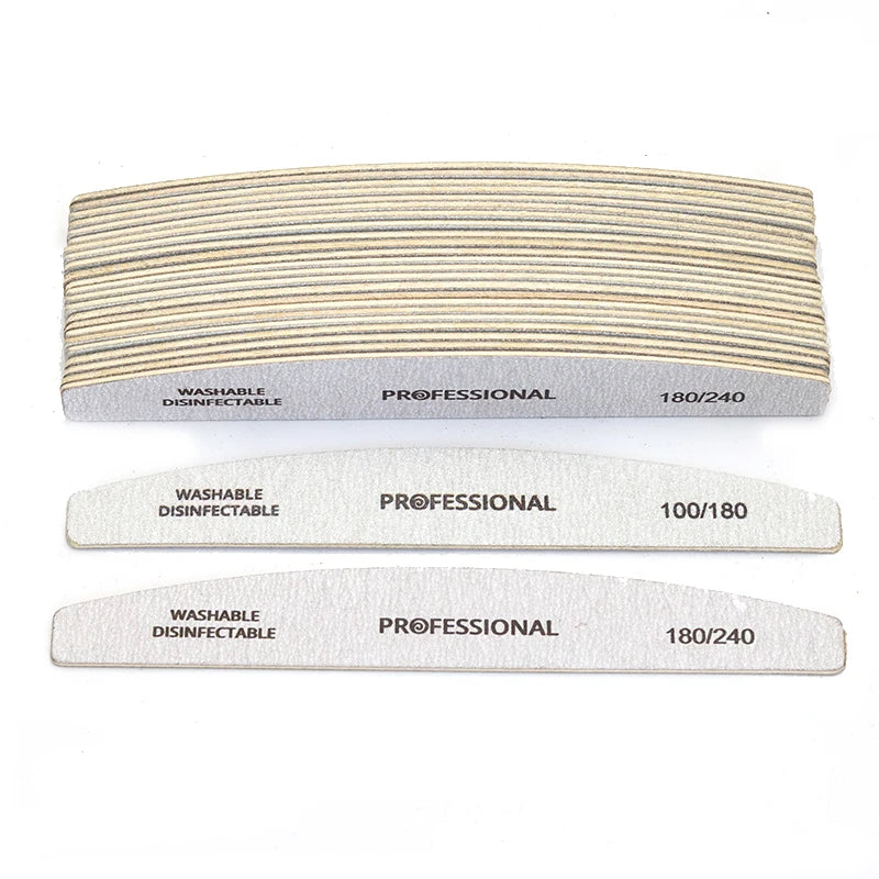 Wooden Nail Files 100/180 180/240 Emery Board