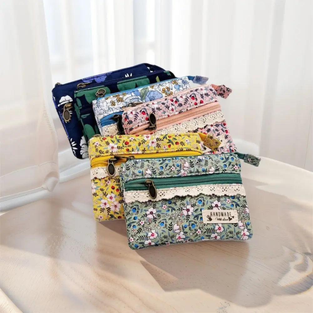 Cute Waterproof Coin Bag Short Zipper Simple Purse Multi-function Organizer