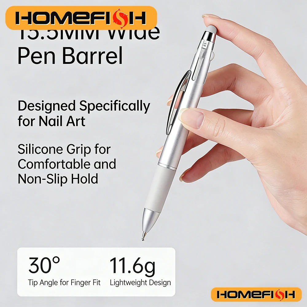 Nail Dotting Pen Kit – Ballpoint Pen Design for Dot Drawing, Manicure Tool for Home & Salon Use