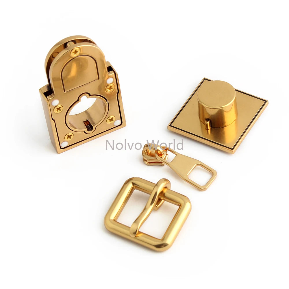 1/3/15Sets Metal Double Ring Buckles For Shoulder Bags Belt Hooks Clasp Locks Connect alternate view