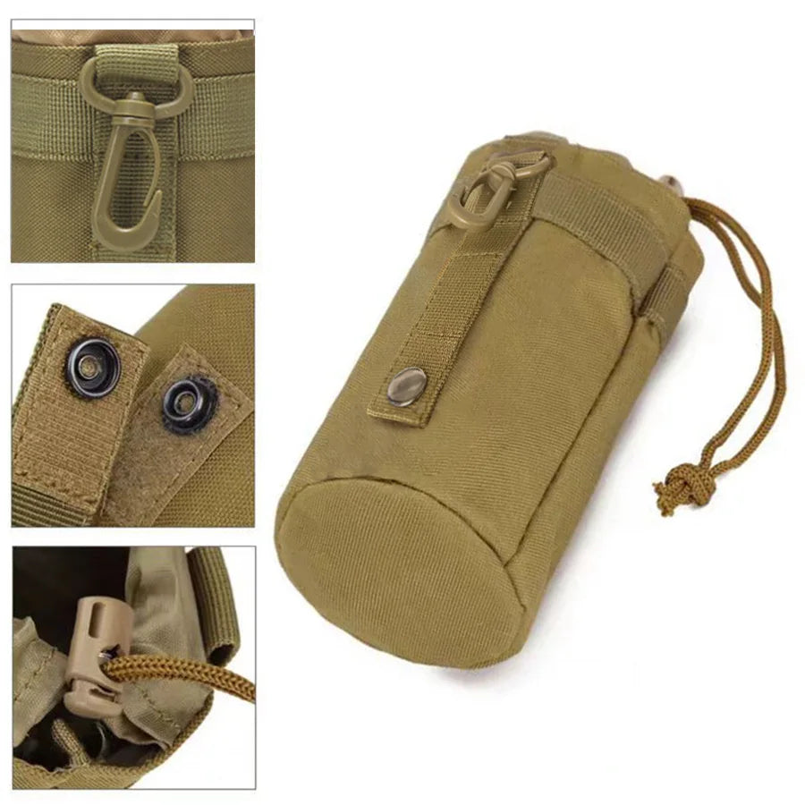 Molle Water Bottle Bag Rack with Pulling Rope