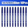 5/10 Pcs Twin Tip Permanent Marker Black/Blue/Red Oil Pen Fine Nid Ink Stationery School & Office Supplies