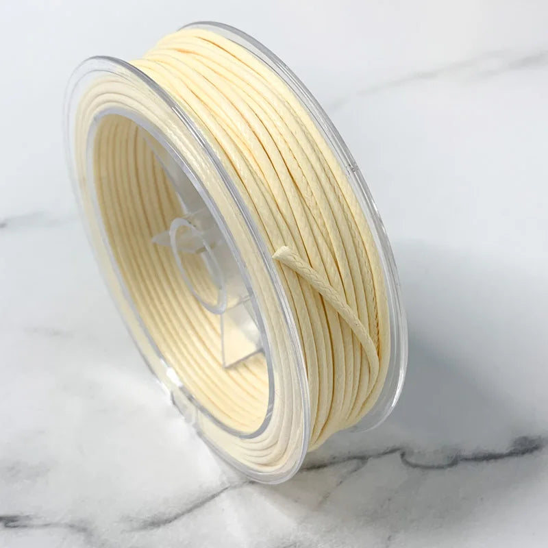 0.5-3MM Waxed Cotton Thread Cord Necklace for DIY Jewelry Making