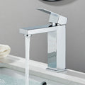 Stainless Steel Bathroom Faucet Deck Mount Single Handle
