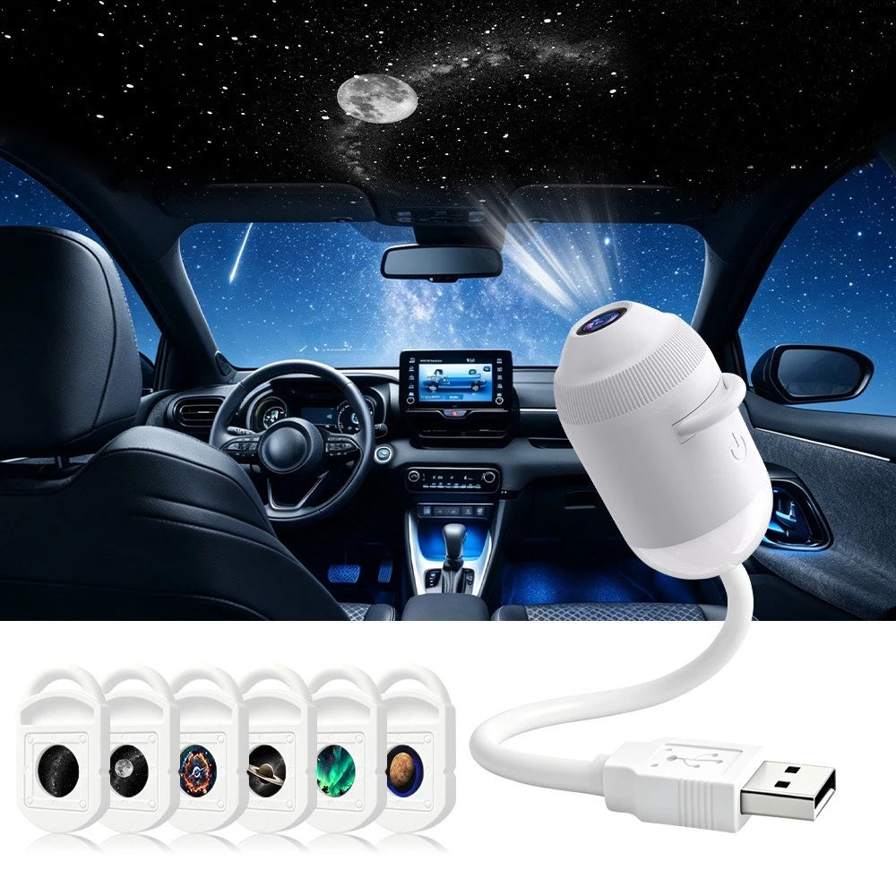 USB Starry Sky Projection Light Portable Galaxy Night Lamp for Bedroom Ceiling Romantic detail view