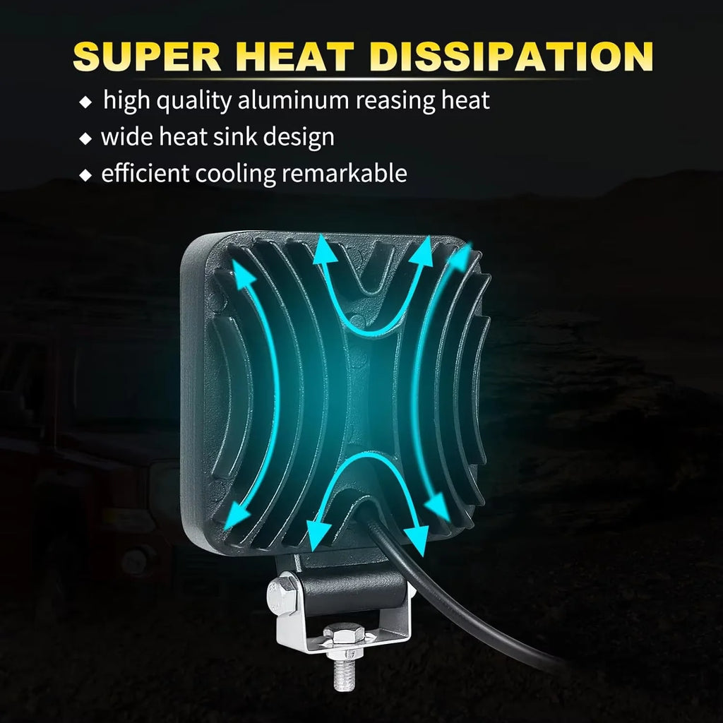 2/4pcs Mini LED Work Light Bar 3.3inch White LED Bar Pods Off Road 12V 24V Spot Flood Driving Fog Lights for Car Truck SUV ATV