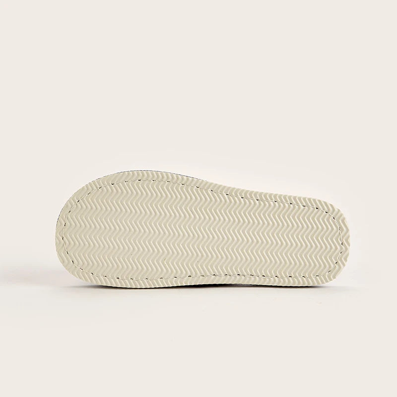 Linen Home Slippers For Men Comfortable Bedroom Open-Toed Breathable alternate view
