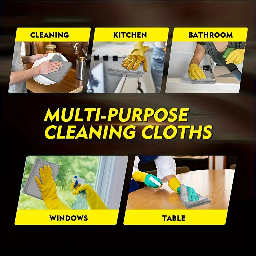 Thick Microfiber Cleaning Towel Lint Free Reusable Absorbent for Car Window