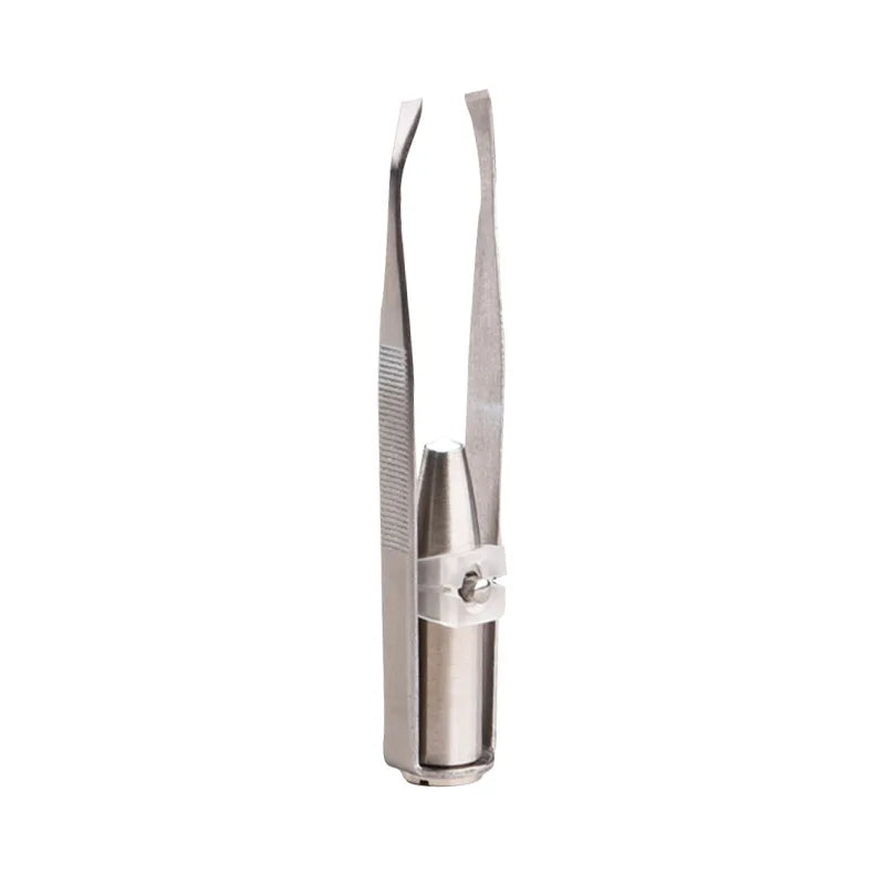 Stainless Steel Eyebrow Tweezer with LED Light alternate view