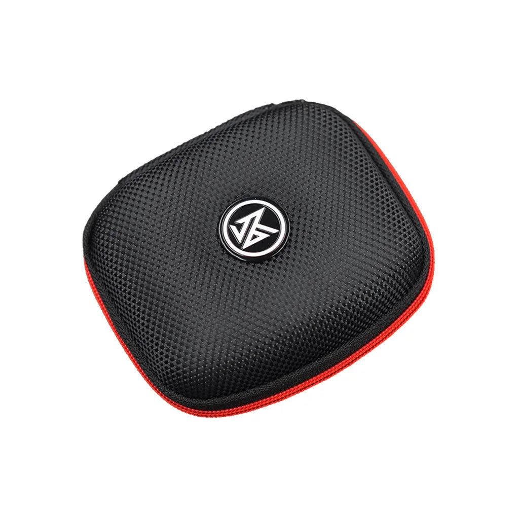Earphone Storage Bag Square Headset Box Travelling Earphones Case with Zipper detail view