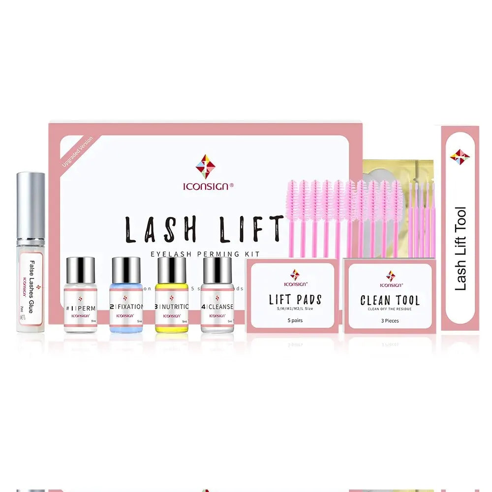 ICONSIGN Upgrade Version Lash Lift Kit Lifting Eyelashes Lasting 6-8 Weeks Calia Perm Eyelash Enhanc