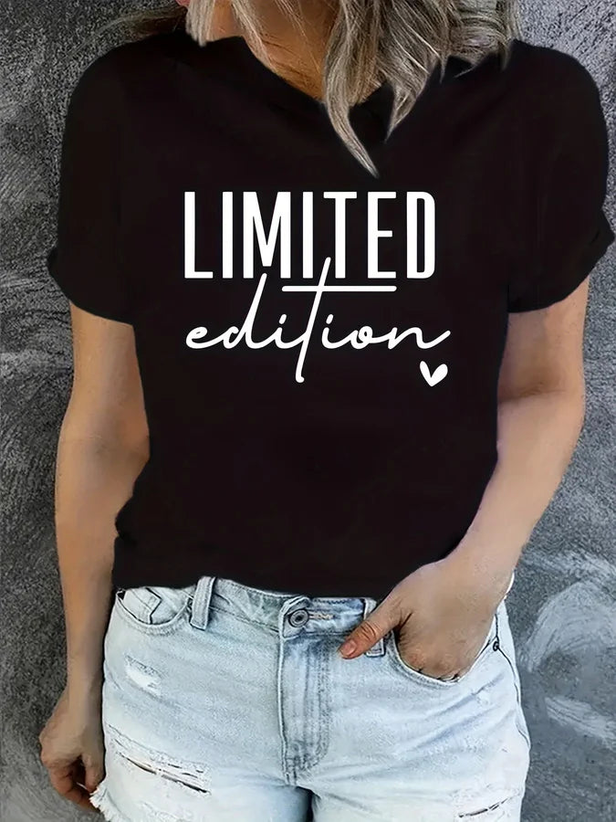 Women's Graphic T-Shirt Knit Crew Neck Print Tee