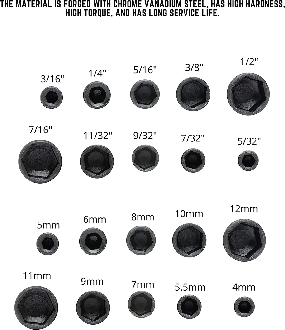 9 Pcs Hex Sleeve Nut Driver Screwdriver Set 5-13mm alternate view