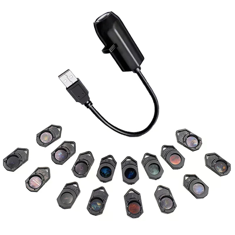 USB Ceiling Moon Earth Projection Atmosphere Light Romantic Bedroom Decoration Galaxy Projector Star